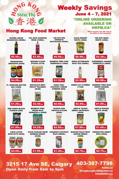 Hong Kong Food Market Flyer June 4 to 7