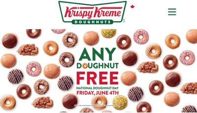 Krispy Kreme Canada National Doughnut Day Promotion: Any Doughnut FREE, Today!