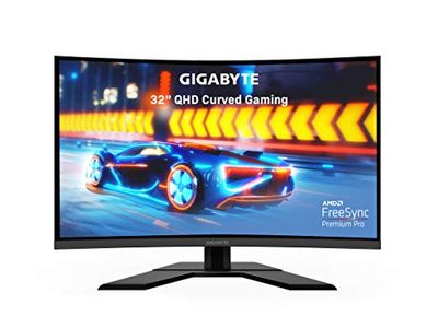 GIGABYTE G32QC 32" 165Hz 1440P Curved Gaming Monitor, 2560 x 1440 VA 1500R Display, 1ms (MPRT) Response Time, 94% DCI-P3, VESA Display HDR400, FreeSync Premium Pro $399.99 (Reg $459.99)