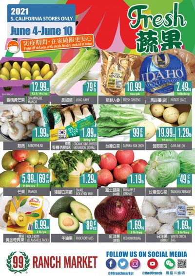 99 Ranch Market (CA) Weekly Ad Flyer June 4 to June 10