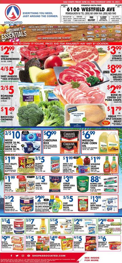 Associated Supermarkets (NY) Weekly Ad Flyer June 4 to June 10