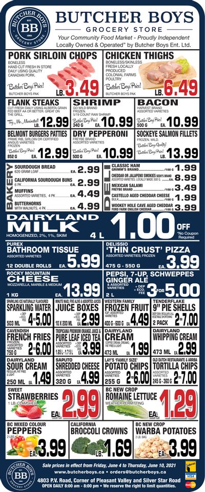 Butcher Boys Grocery Store Flyer June 4 to 10