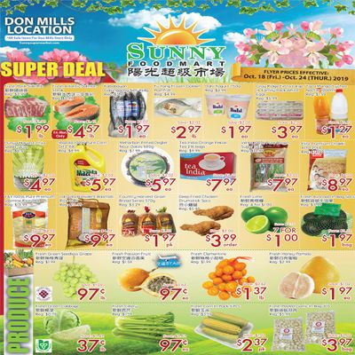 Sunny Foodmart (Don Mills) Flyer October 18 to 24