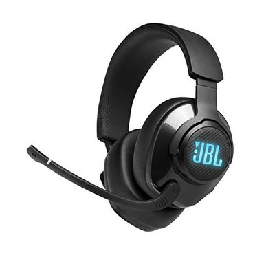 JBL Quantum 400 Wired Over-Ear Gaming Headset with 3.5mm Audio Cable, USB Cable and Game-Chat Balance Dial - Black $89.98 (Reg $149.98)