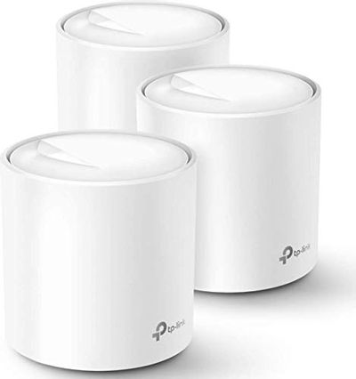 TP-Link WiFi 6 Mesh WiFi, AX3000 Whole Home Mesh WiFi System, Covers up to 7,000 Sq. Ft., Nex-Gen Wi-Fi 6, Replaces Routers and WiFi Extenders, Parental Control (Deco X60 3-Pack) $399.99 (Reg $499.99)