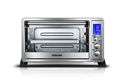 Toshiba AC25CEW-SS Digital Toaster Oven with Convection Cooking and 9 Functions, 6-Slice Bread/12-Inch Pizza, Stainless Steel $89.99 (Reg $120.59)