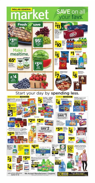 Dollar General (AL, GA, KY, LA, TN) Weekly Ad Flyer June 6 to June 12