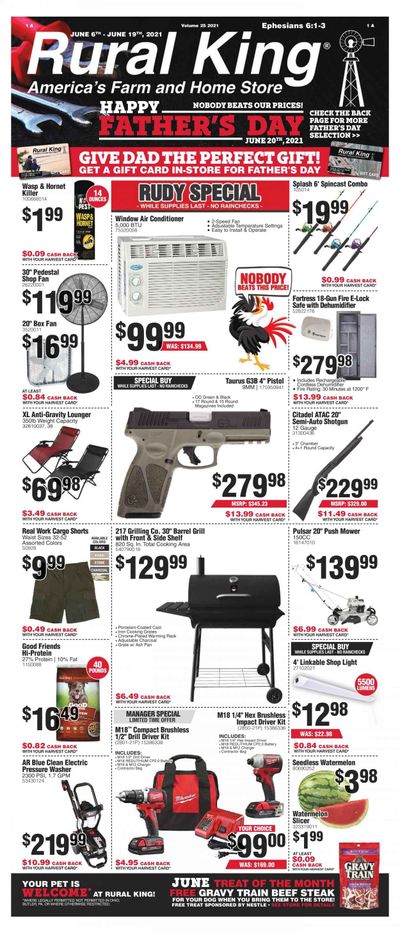 Rural King Weekly Ad Flyer June 6 to June 19