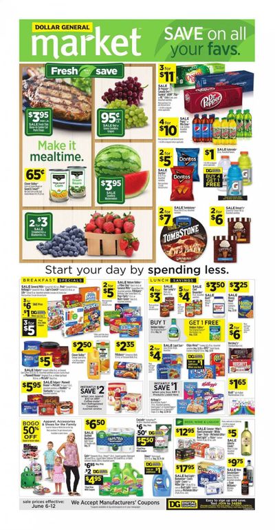 Dollar General (CA) Weekly Ad Flyer June 6 to June 12