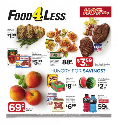 Food 4 Less (IN) Weekly Ad Flyer June 9 to June 15