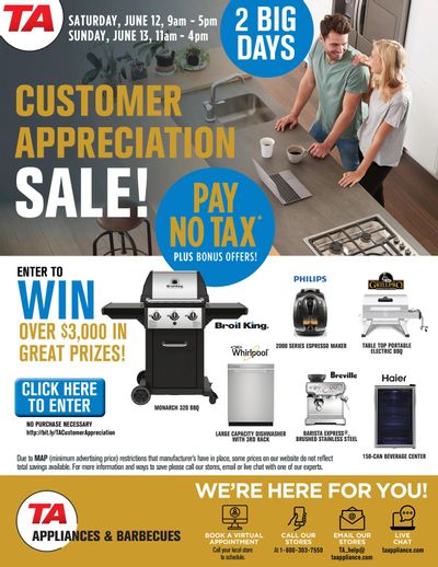 TA Appliances & Barbecues Flyer June 7 to 15
