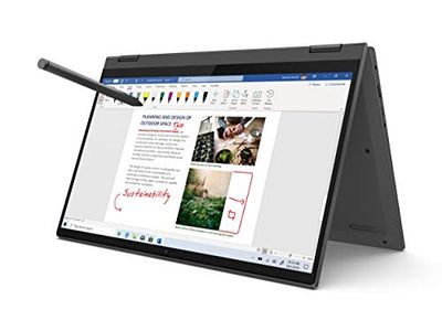 Lenovo Flex 5 14" 2-in-1 , 14.0" FHD (1920 x 1080) Touch , AMD Ryzen 5 4500U , 16GB DDR4, 256GB SSD, AMD Radeon Graphics, Digital included, Win 10, 81X20005US, Graphite Grey $668.4 (Reg $826.28)