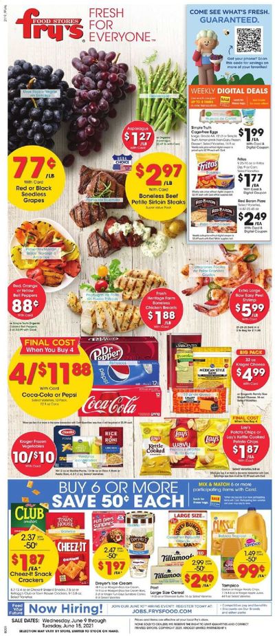 Fry’s (AZ) Weekly Ad Flyer June 9 to June 15