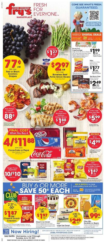 Fry’s (AZ) Weekly Ad Flyer June 9 to June 15