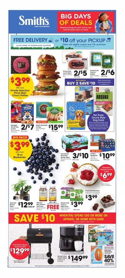 Smith's (AZ, ID, MT, NM, NV, UT, WY) Weekly Ad Flyer June 9 to June 15