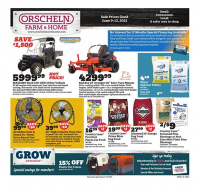 Orscheln Farm and Home (IA, IN, KS, MO, NE, OK) Weekly Ad Flyer June 9 to June 13