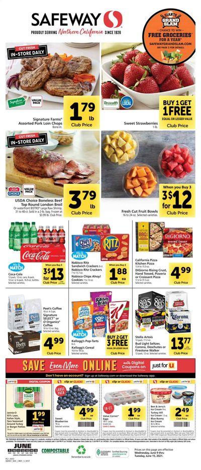 Safeway (AZ, CA, CO, HI, MD, NE, OR, VA, WA) Weekly Ad Flyer June 9 to June 15