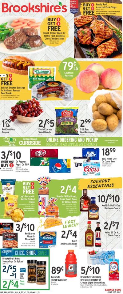 Brookshires (AR, LA, TX) Weekly Ad Flyer June 9 to June 15