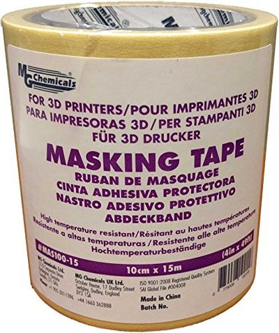 MG Chemicals Light Yellow 3D Printing Masking Tape, 49' Length, 4" Width $8.49 (Reg $13.00)