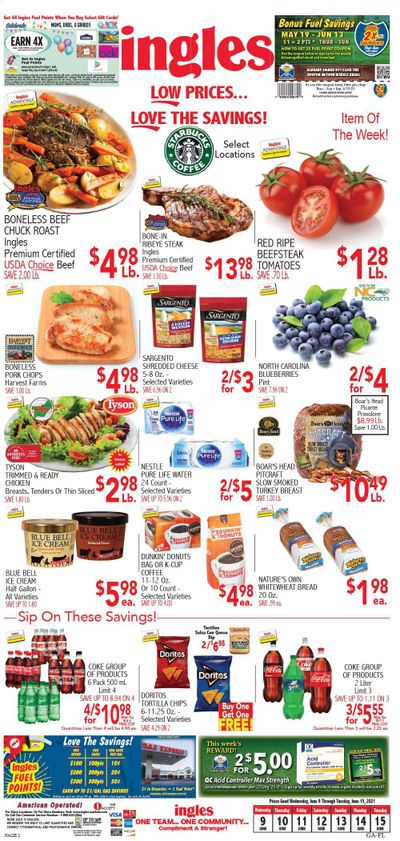 Ingles (GA, NC, SC, TN) Weekly Ad Flyer June 9 to June 15