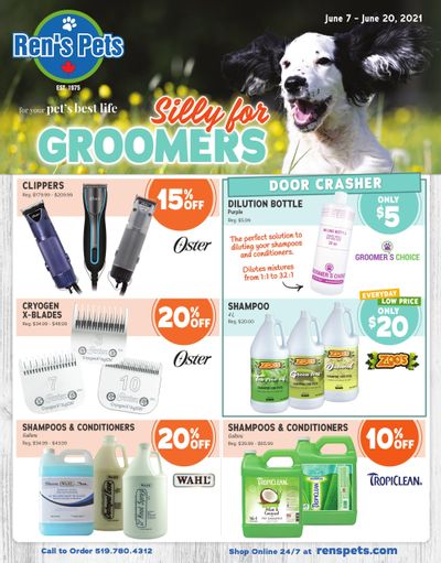 Ren's Pets Depot Silly for Groomers Flyer June 7 to 20