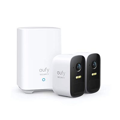 eufy Security, eufyCam 2C 2-Cam Kit, Wireless Home Security System with 180-Day Battery Life, HomeKit Compatibility, 1080p HD, IP67, Night Vision, No Monthly Fee $299.99 (Reg $379.99)