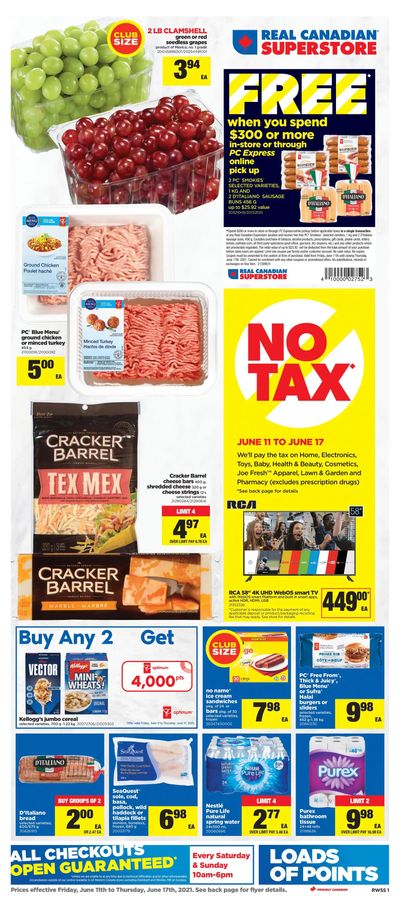 Real Canadian Superstore (West) Flyer June 11 to 17
