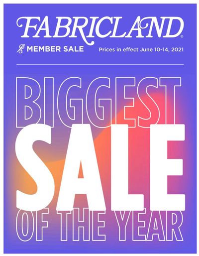 Fabricland (West) Flyer June 10 to 14