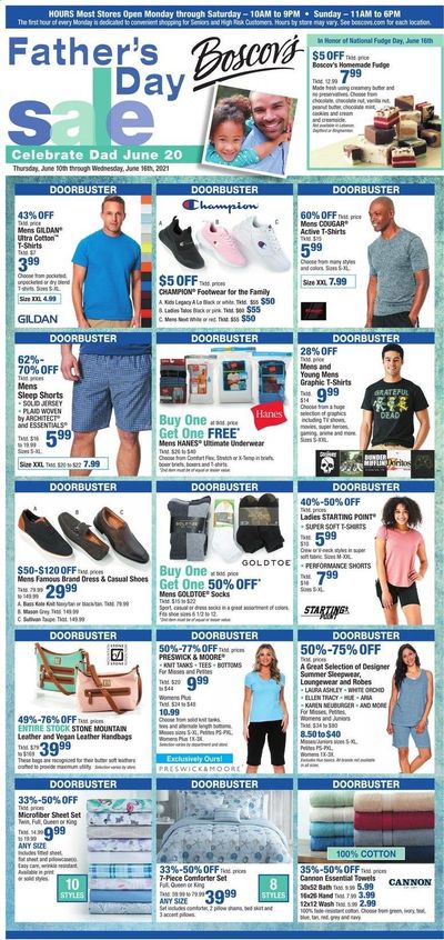 Boscov's (CT, DE, MD, NJ, NY, PA) Weekly Ad Flyer June 10 to June 16