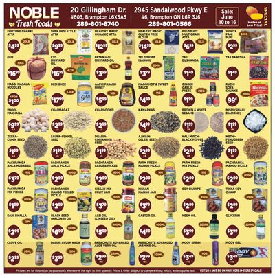 Noble Fresh Foods Flyer June 10 to 16