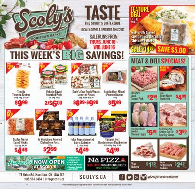 Scoly's Hometown Market Flyer June 10 to 16