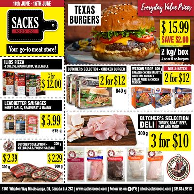 Sacks Food Co. Flyer June 10 to 16