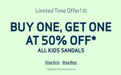 GLOBO Shoes Canada Deals: Buy 1 Get 1 50% OFF Kids’ Sale + Save 40% OFF SODA Sandals + More