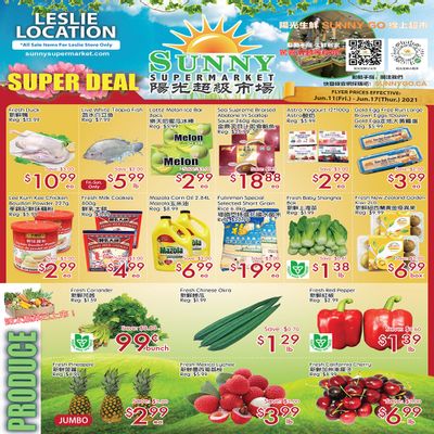 Sunny Supermarket (Leslie) Flyer June 11 to 17