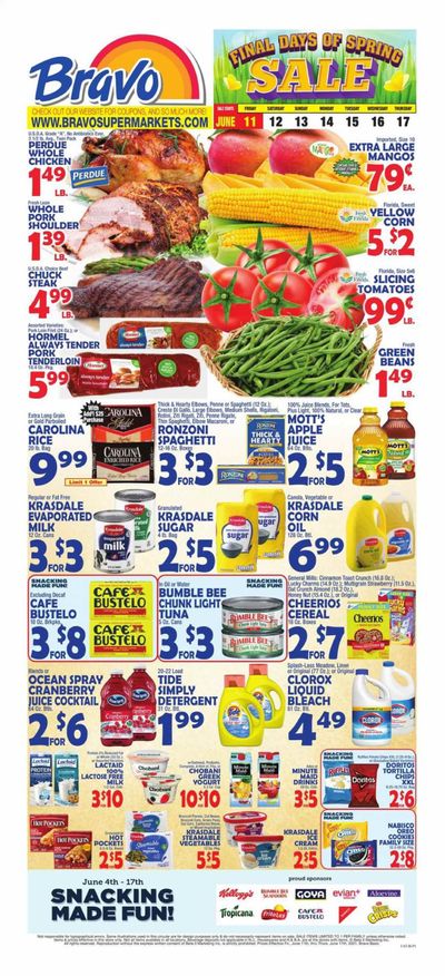 Bravo Supermarkets (CT, FL, MA, NJ, NY, PA) Weekly Ad Flyer June 11 to June 17