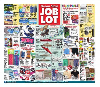 Ocean State Job Lot (CT, MA, ME, NH, NJ, NY, RI) Weekly Ad Flyer June 10 to June 16