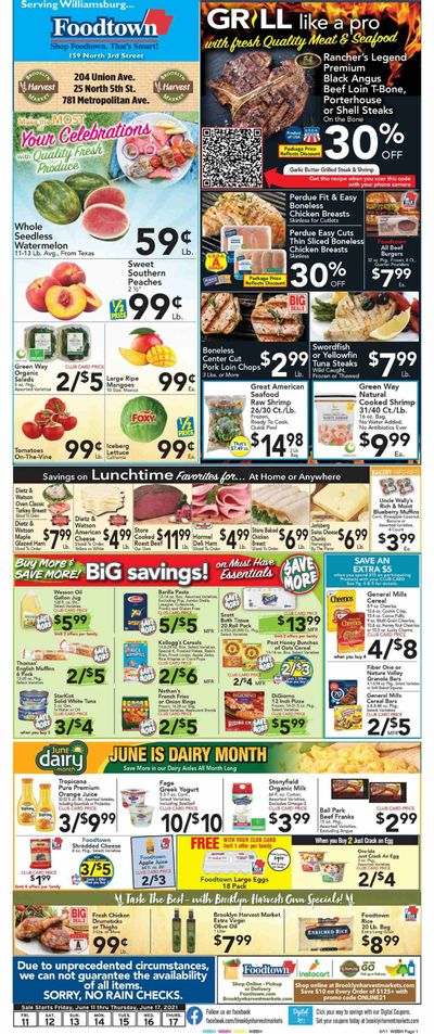 Foodtown (NJ, NY, PA) Weekly Ad Flyer June 11 to June 17