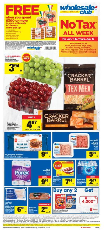 Real Canadian Wholesale Club Flyer June 11 to 17