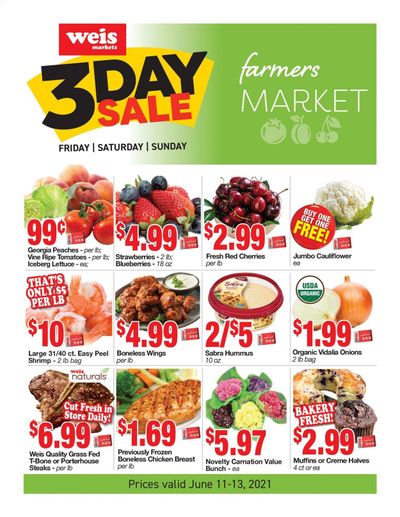 Weis (MD, NY, PA) Weekly Ad Flyer June 11 to June 13