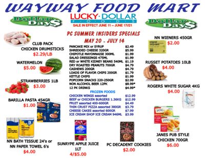 WayWay Food Mart Flyer June 11 to 17