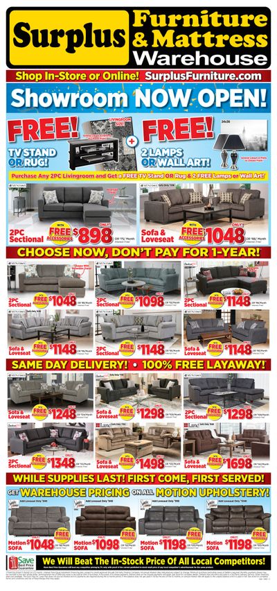 Surplus Furniture & Mattress Warehouse (Sudbury) Flyer June 11 to July 11