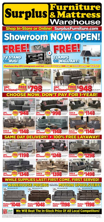 Surplus Furniture & Mattress Warehouse (Ottawa & Kingston) Flyer June 11 to July 11