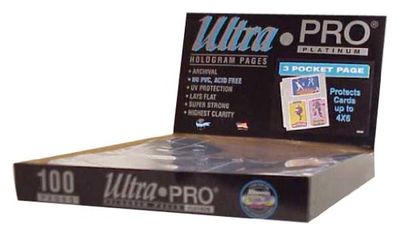 Ultra Pro 3 Pocket for 4-by-6-inch Cards or Photo Pages (100 Pages), UP246D $17.99 (Reg $26.79)