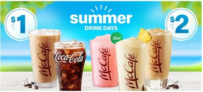 McDonald’s Canada Summer Drink Days: Medium Iced Cold Drink All Summer Long for just $1 or $2