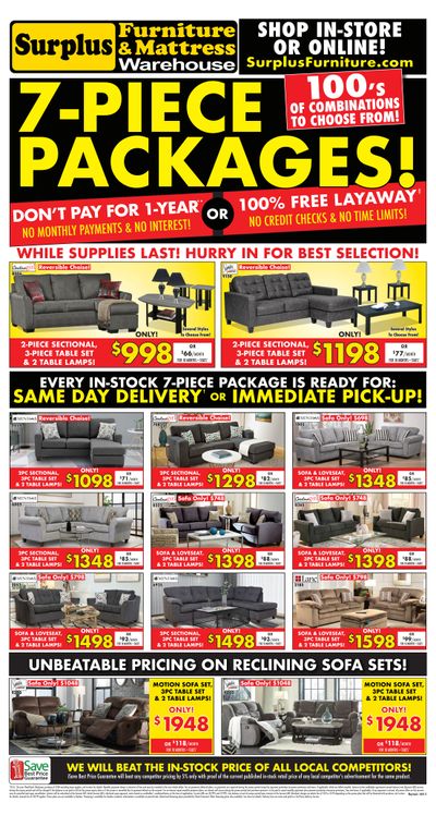Surplus Furniture & Mattress Warehouse (Thunder Bay) Flyer June 14 to 27