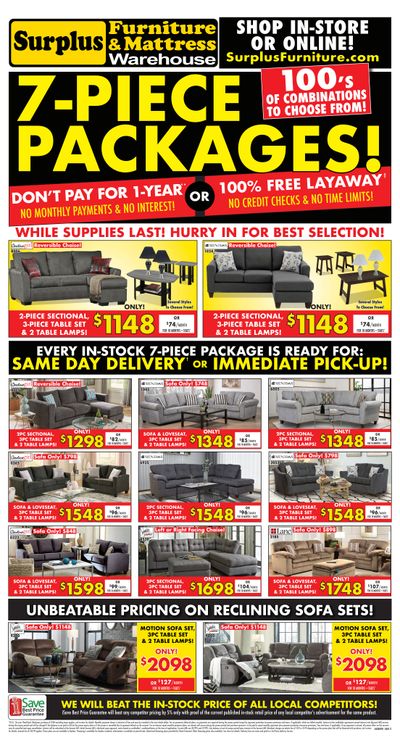 Surplus Furniture & Mattress Warehouse (St. John's) Flyer June 14 to 27