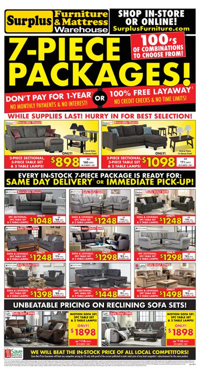 Surplus Furniture & Mattress Warehouse (St. Catharines) Flyer June 14 to 27