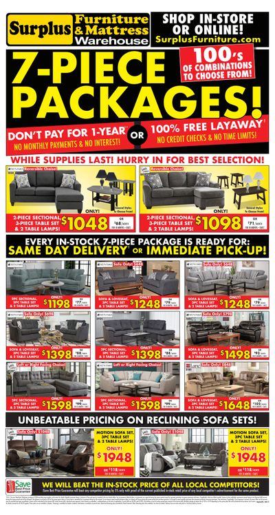 Surplus Furniture & Mattress Warehouse (Saskatoon) Flyer June 14 to 27