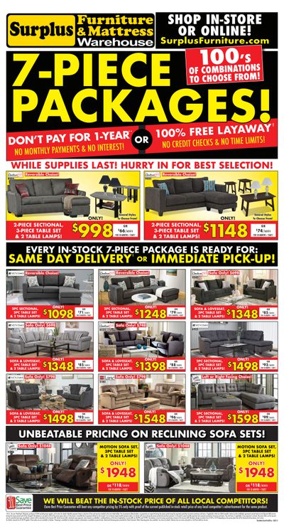 Surplus Furniture & Mattress Warehouse (Saint John) Flyer June 14 to 27