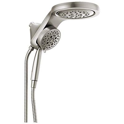DELTA FAUCET 58680-SS25 HydroRain H2Okinetic 5-Setting Two-in-One, Stainless Head with Hand Shower,2.5 GPM Water Flow $285.35 (Reg $303.06)